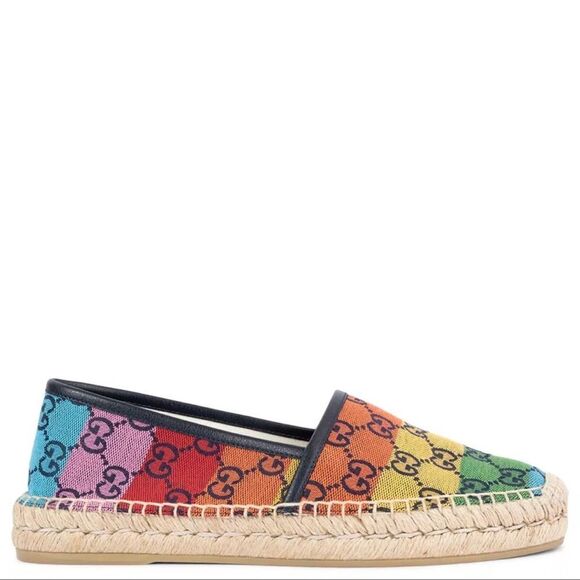 Gucci Multicolor Espadrilles Rainbow flats - Picture 2 of 11